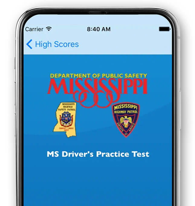MS Driver’s Practice Test screenshot