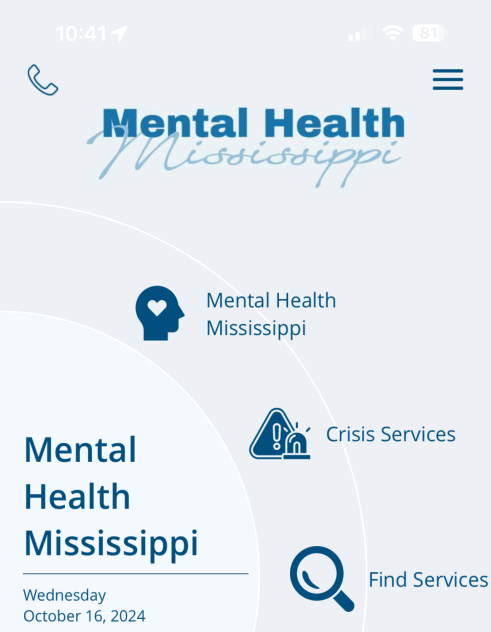 Mental Health Mississippi screenshot